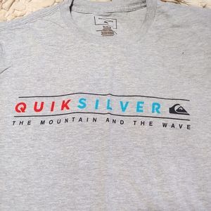 Quiksilver Size Med Men's Gray Tee